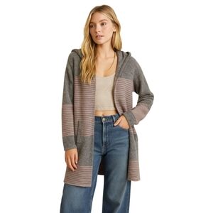 Carve Designs Alamosa‎ Alpaca Blend Sweater Coat Hoodie | Mountain Charcoal | L